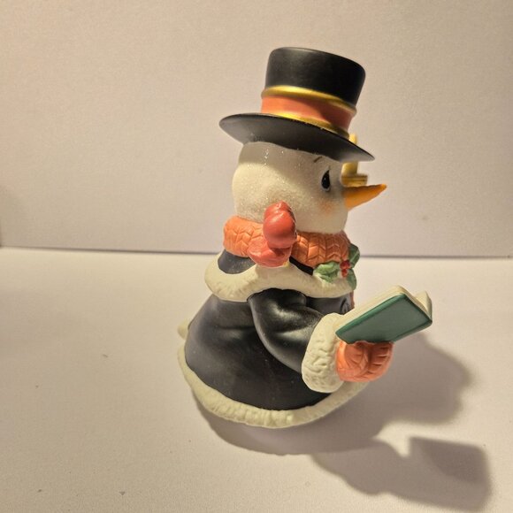 Precious Moments Snowman Collectible Figurine Winter Holiday caroler - Picture 5 of 8